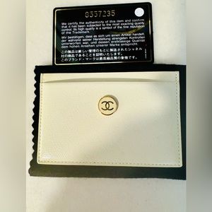 *Authentic* Chanel Card Holder *Button Collection*